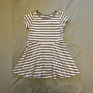 Striped Twirly Kids Dress, 2T, Primary